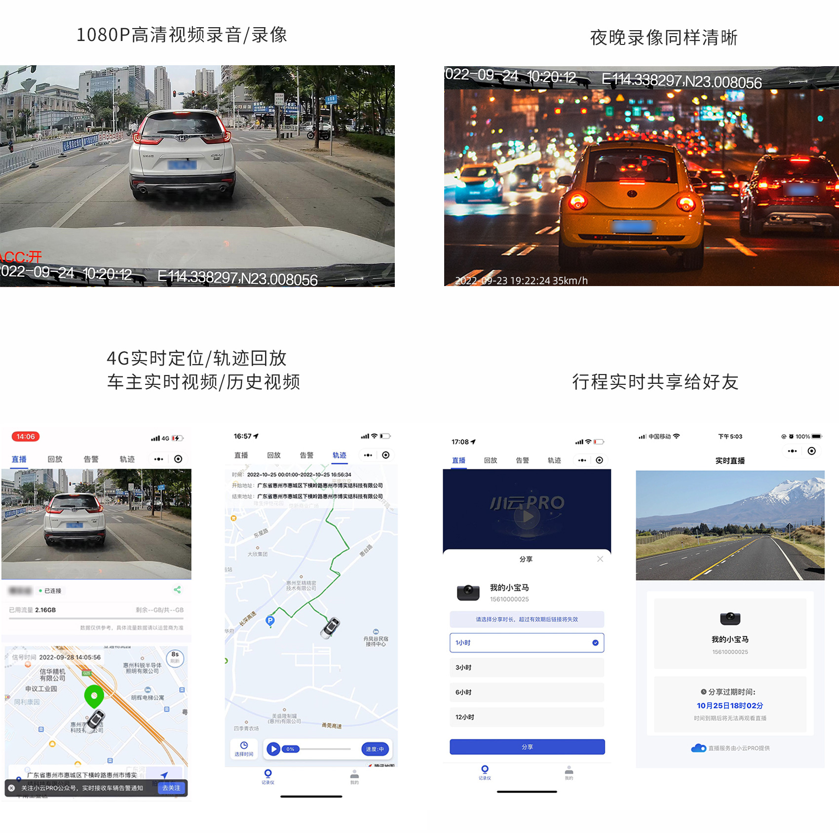 4G行車記錄儀GH10功能